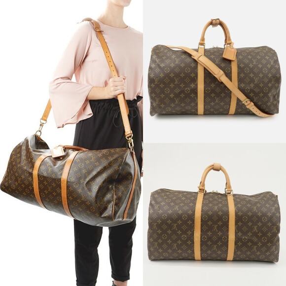 💎✨Authentic✨💎Louis Vuitton Keep All Bandouliere 55 Boston Bag - Picture 1 of 16